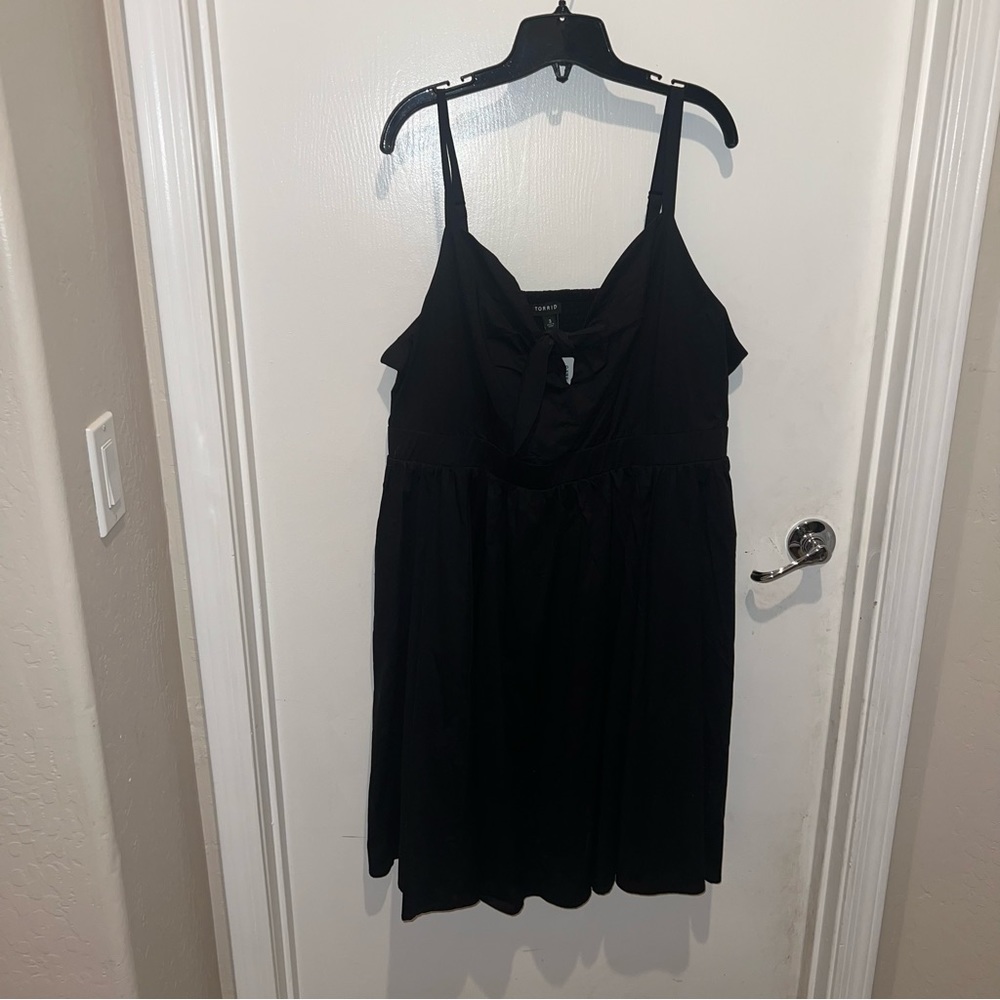 Torrid little black dress with tie